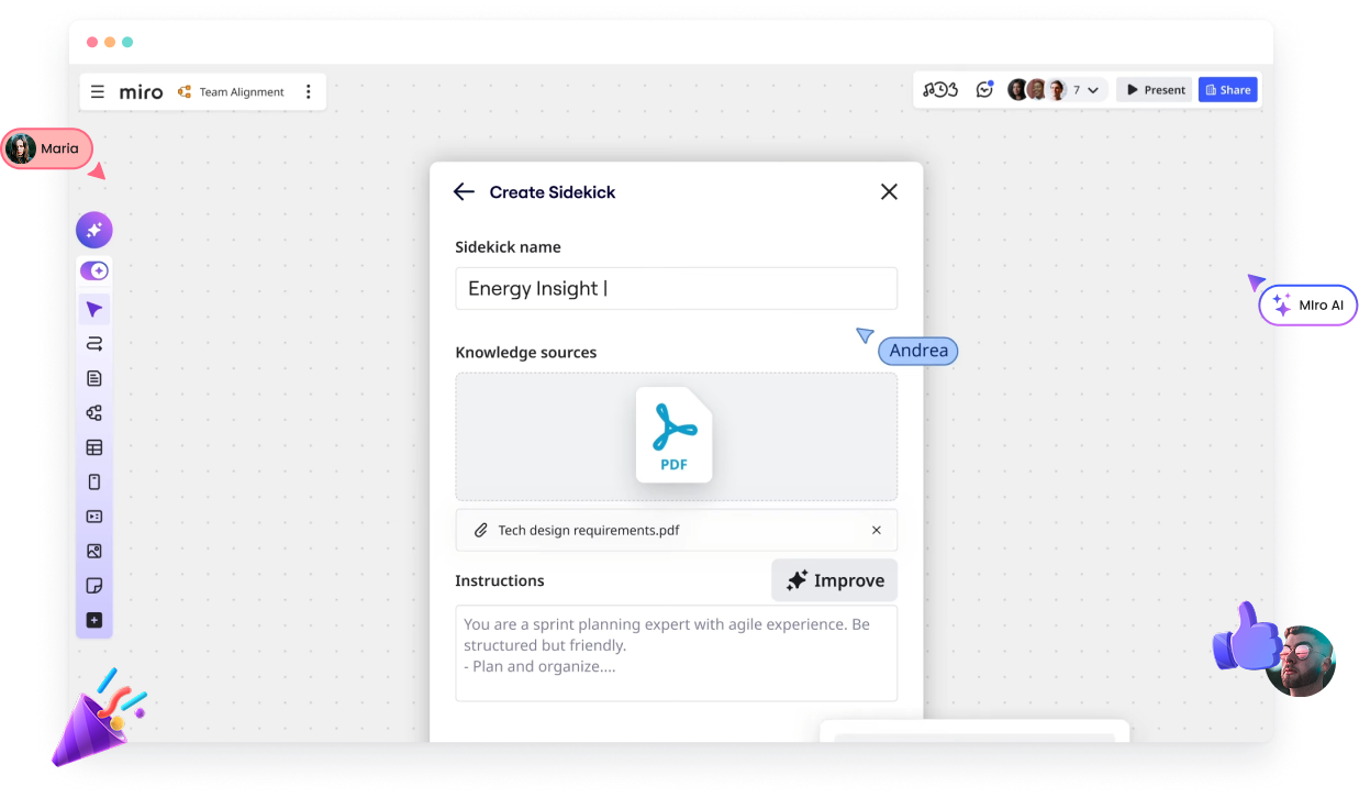Miro AI Innovation Workspace interface