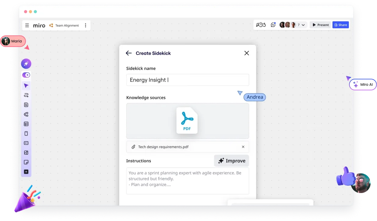 Miro AI Innovation Workspace interface